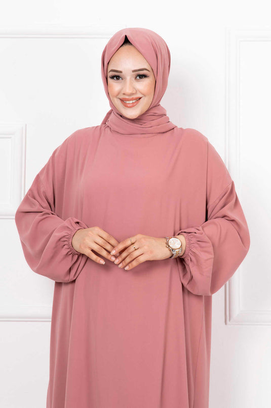 Hijab-Schal-Gebetskleid, getrocknete Rose