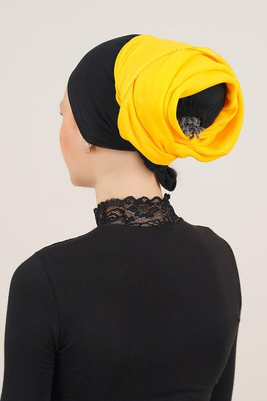 Foulard intérieur jaune