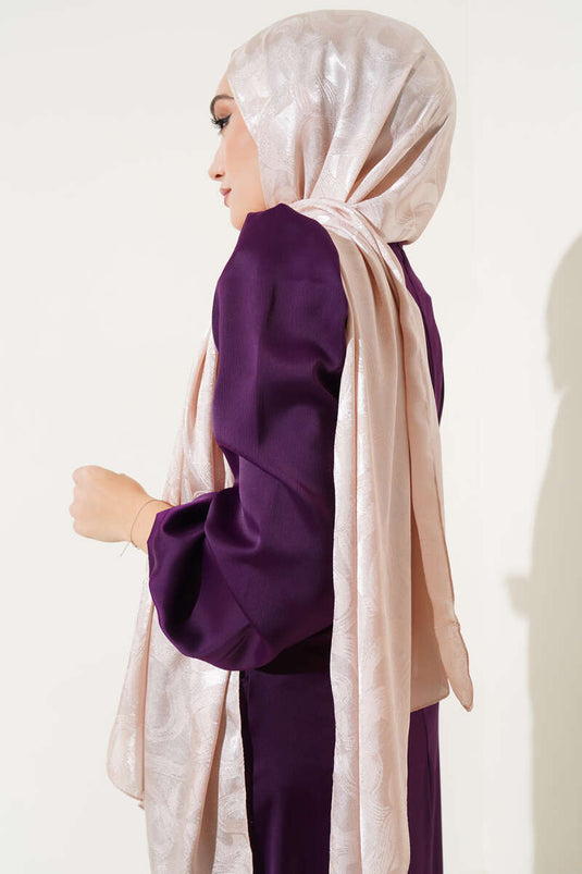 Sarmal Desen Jakar Melisa Şal Mocha -12
