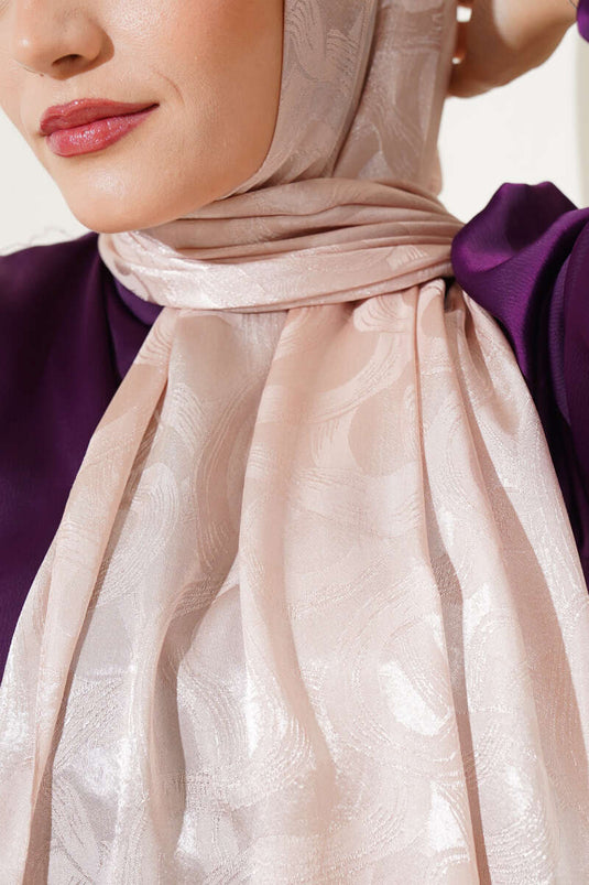 Sarmal Desen Jakar Melisa Şal Mocha -12