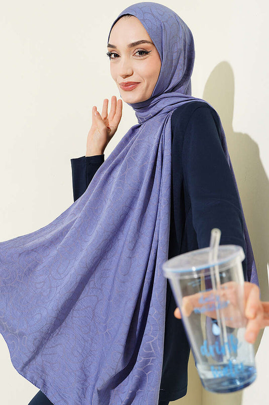 Foulard en coton ayrobin à motif sarmal, indigo