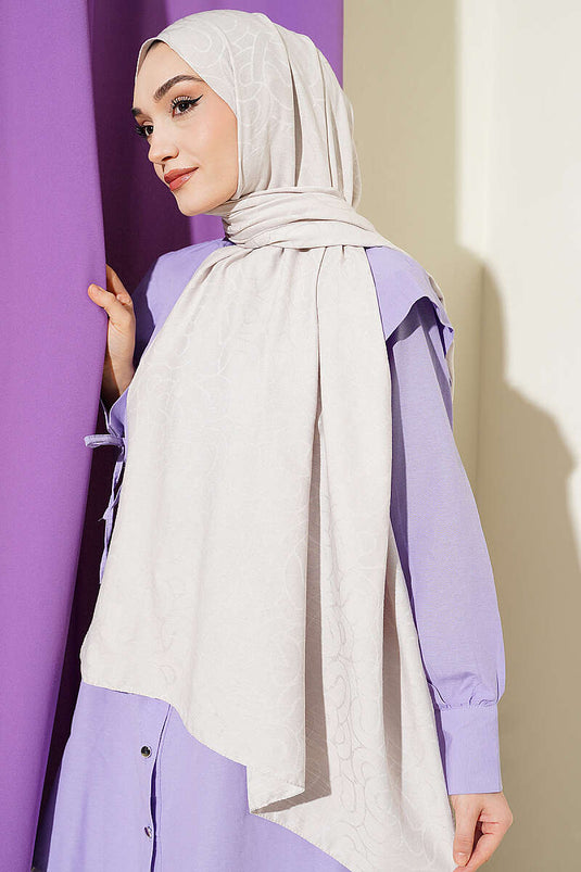 Sarmal Pattern Cotton Shawl With Embellishments