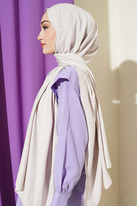Sarmal Pattern Cotton Shawl With Embellishments