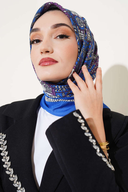 Bambusschal mit Spiralmotiv von Saks