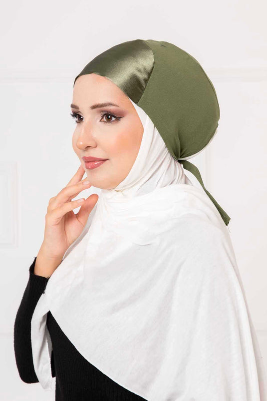 Satin Bonnet Khaki