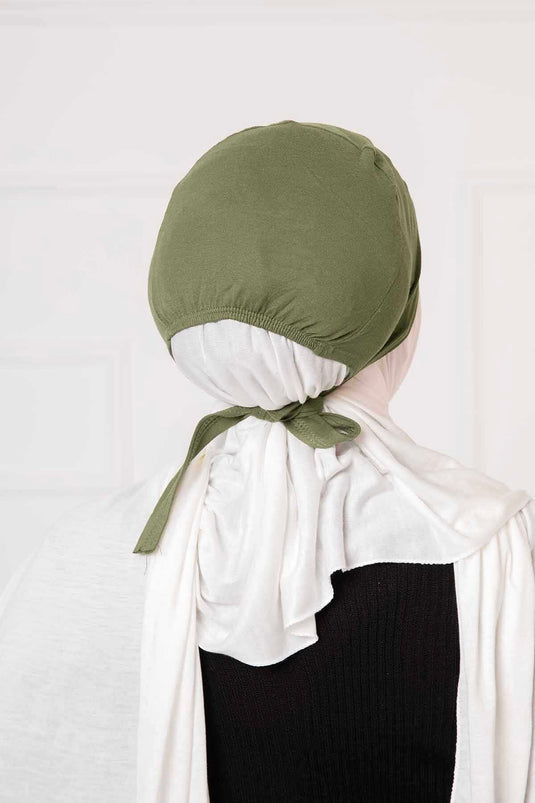 Satin Bonnet Khaki