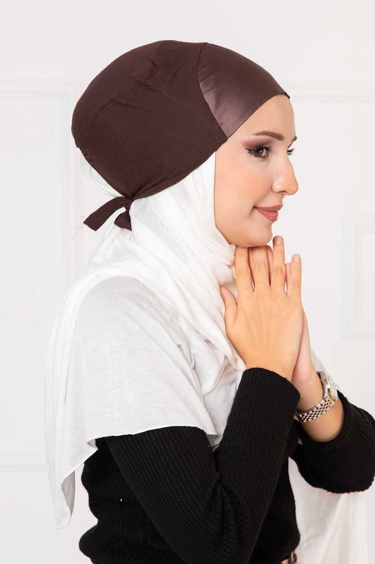 Bonnet Satin Marron