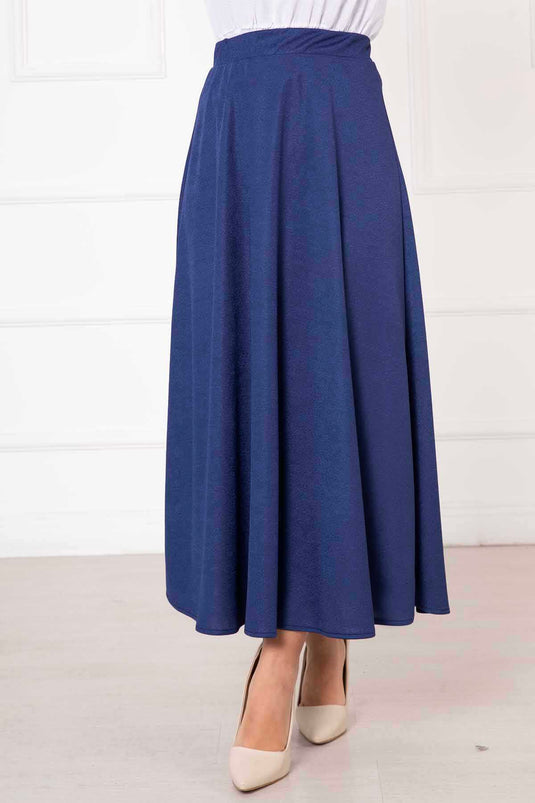 Scuba Mevlana Hijab Skirt Indigo