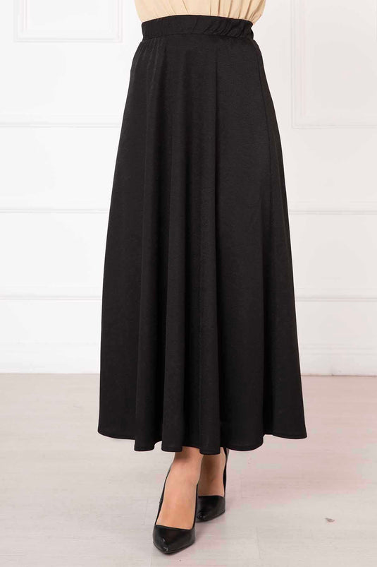 Scuba Mevlana Hijab Skirt Black