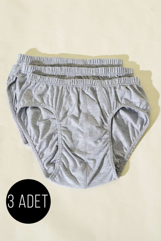 Morning Star Set of 3 Men's Underpants Gray