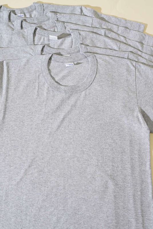 Body en coton peigné gris pour homme Morning Star, lot de 6