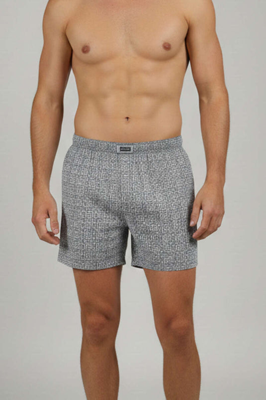 Seher Yıldızı Desenli Erkek Boxer Kombin