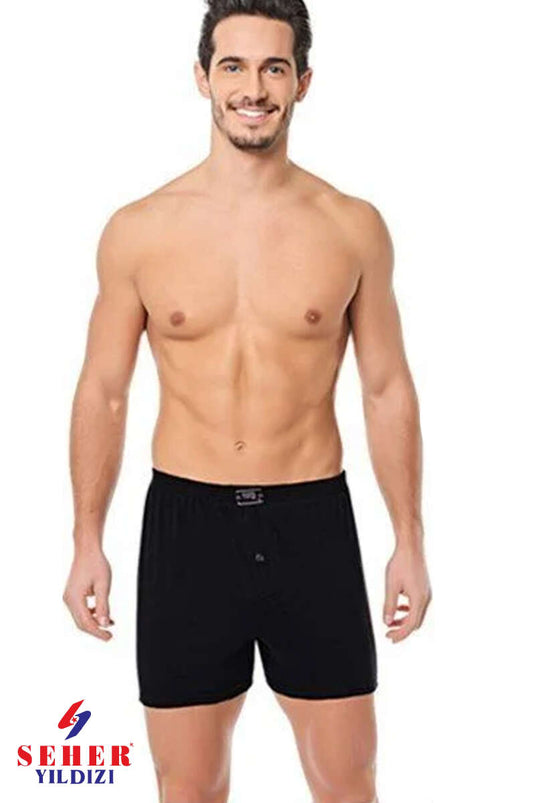 Morning Star Plain Boxer Black