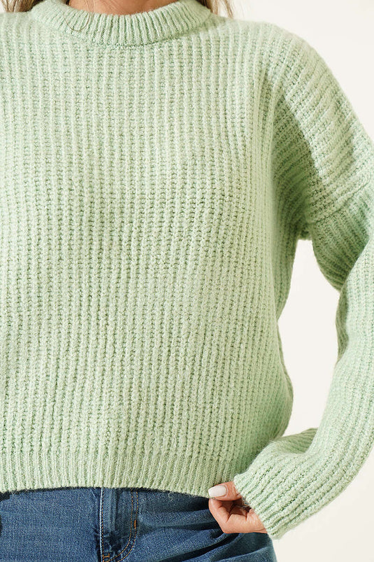 Minz Kurzer Strickcardigan