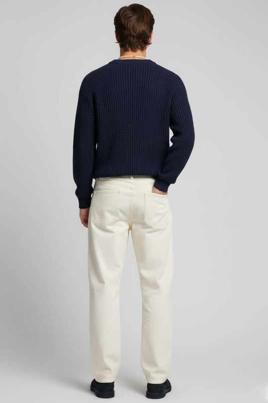 Thessaloniki Knit Men's Sweater, Navy Blue