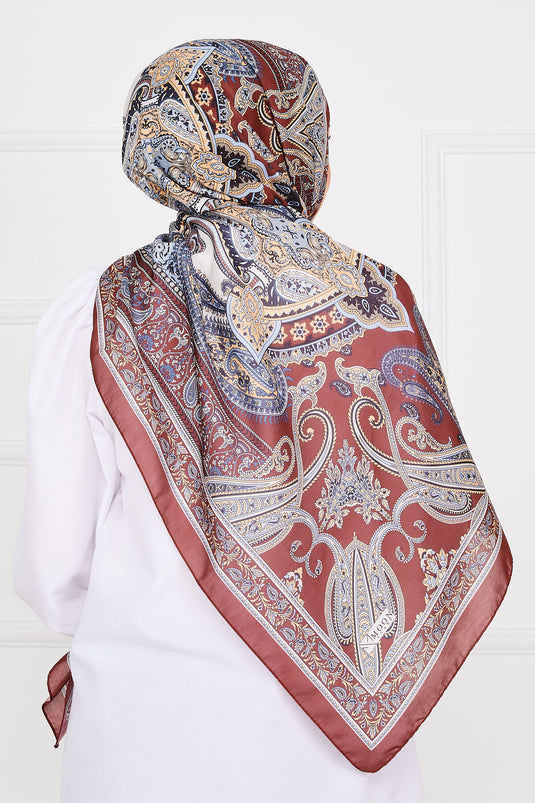 Ethnic Patterned Hijab Scarf -10