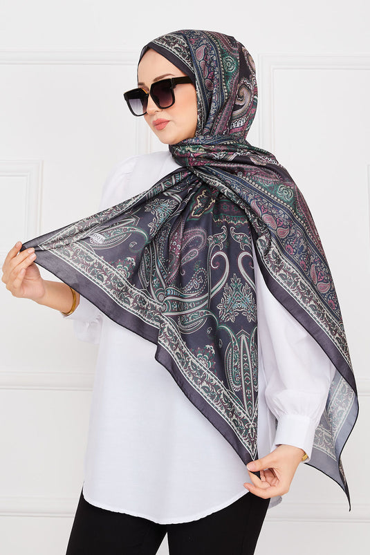 Ethnic Patterned Hijab Scarf -15