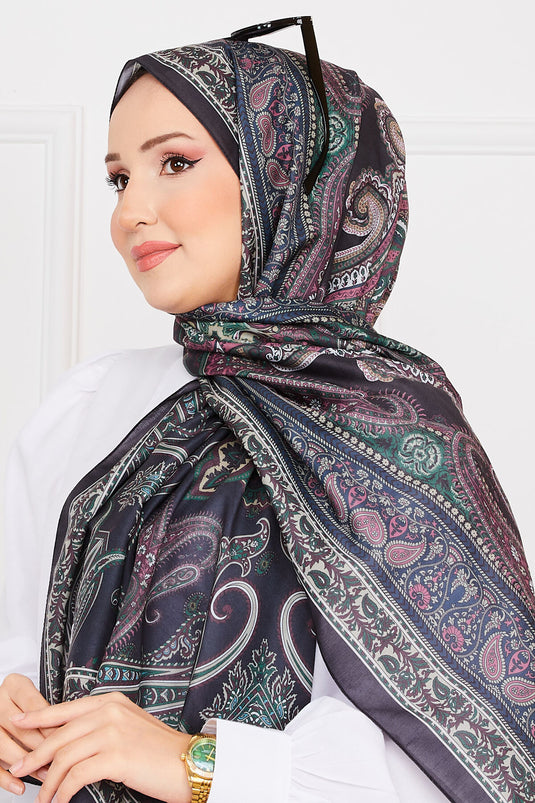 Ethnic Patterned Hijab Scarf -15