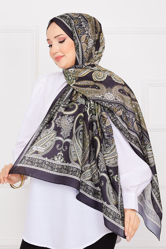 Ethnic Patterned Hijab Scarf -16