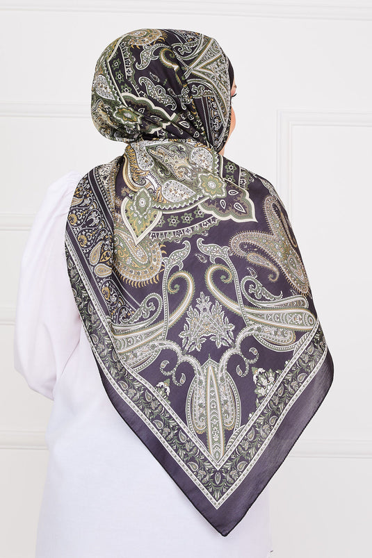 Ethnic Patterned Hijab Scarf -16