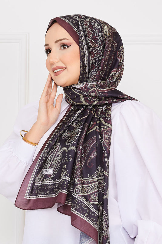 Châle hijab à motifs ethniques Sena -17