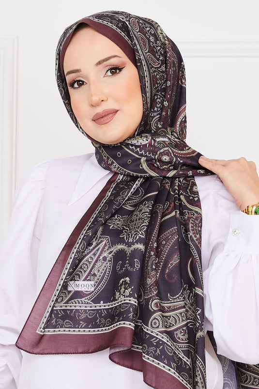 Châle hijab à motifs ethniques Sena -17