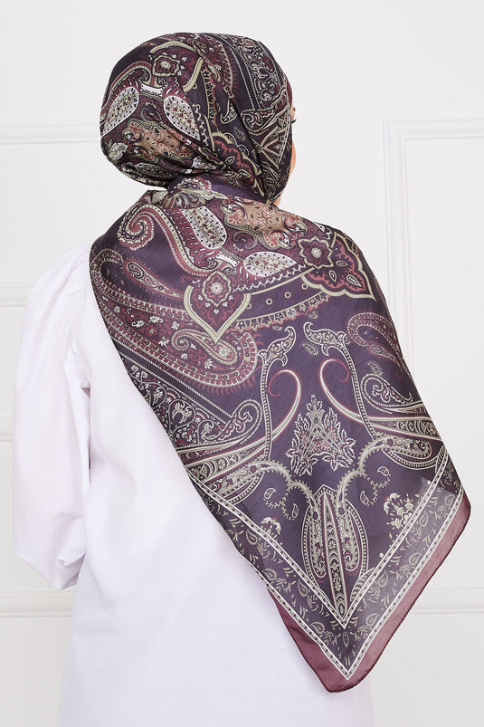 Ethnic Patterned Hijab Scarf -17