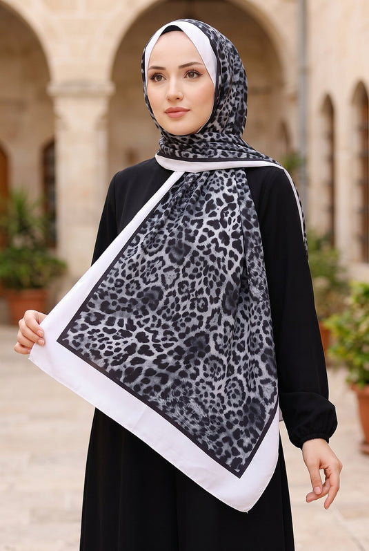 Sena Leopar Desenli Şal Leopar