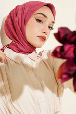 Écharpe À Rayures Rose Taupe