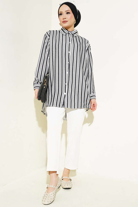 Striped Shirt Black