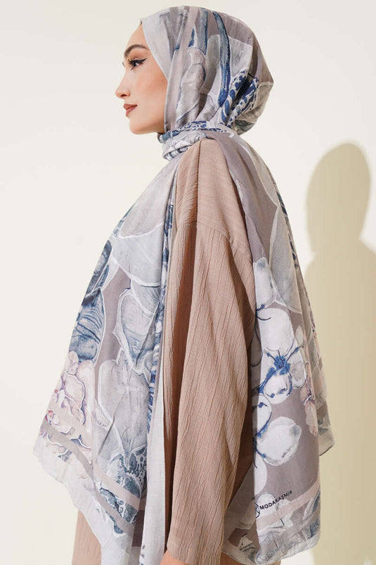 Striped Authentic Patterned Shawl with Stones