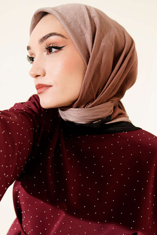 Striped Bamboo Crush Scarf Earth Tones