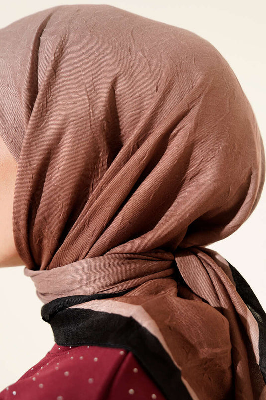 Striped Bamboo Crush Scarf Earth Tones