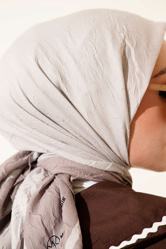 Gestreifter Bambus-Kash-Schal Nerz