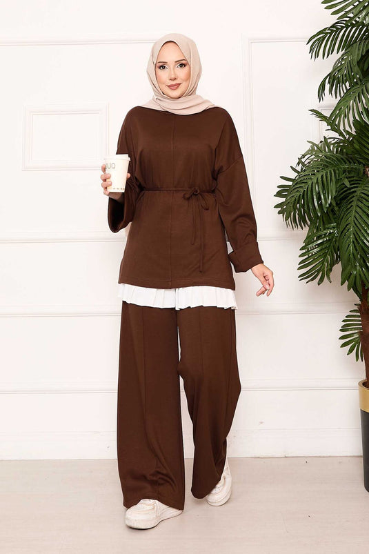 Mobile Belted Arm Folding Detailed Oyşo Set Coffee