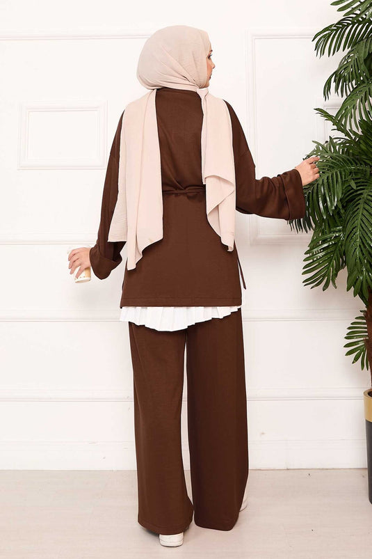 Mobile Belted Arm Folding Detailed Oyşo Set Coffee