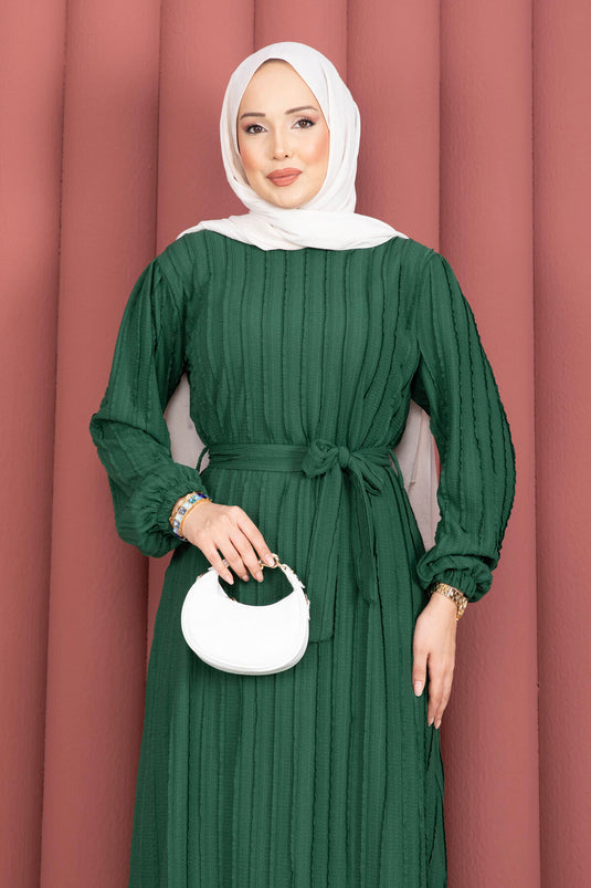 Zaranur Dress with Belt Benetton