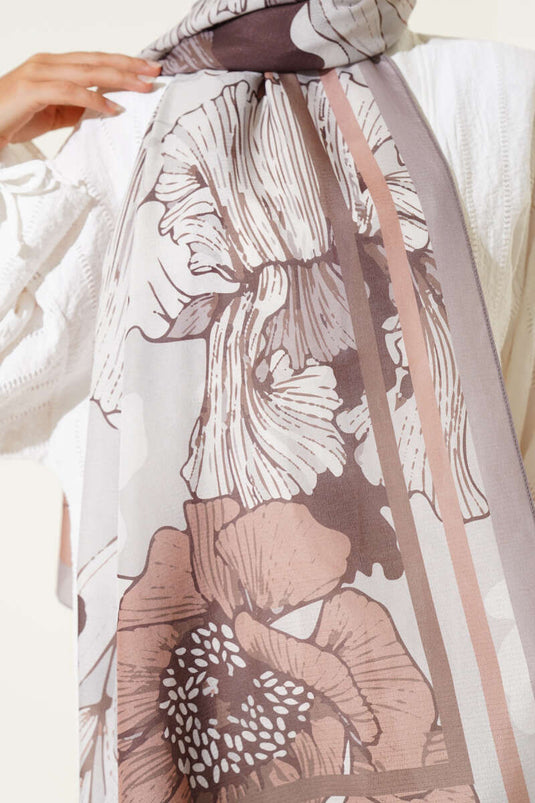 Shelia Pattern Lina Shawl Stone