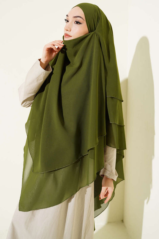 Châle Himar en chiffon vert pistache