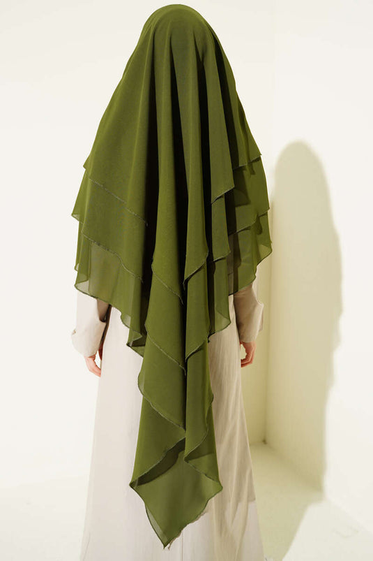 Châle Himar en chiffon vert pistache
