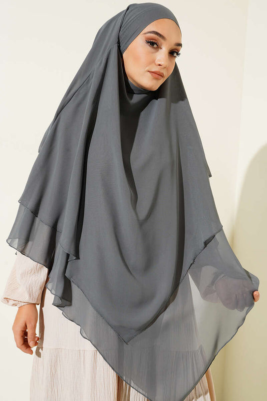 Chiffon Souffle Himar Sjaal Grijs