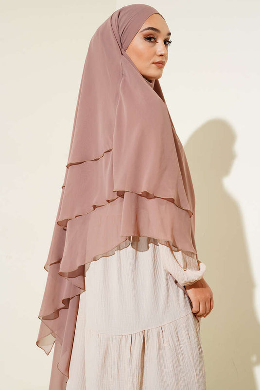 Mousseline Soufflé Himar Châle Saumon