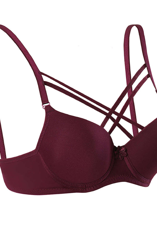 حمالة صدر كروس مايكرو مبطنة بالسيليكون - لون أرجواني