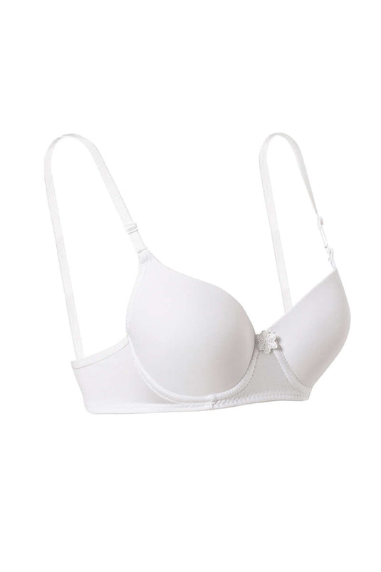 Reggiseno micro imbottito in silicone bianco