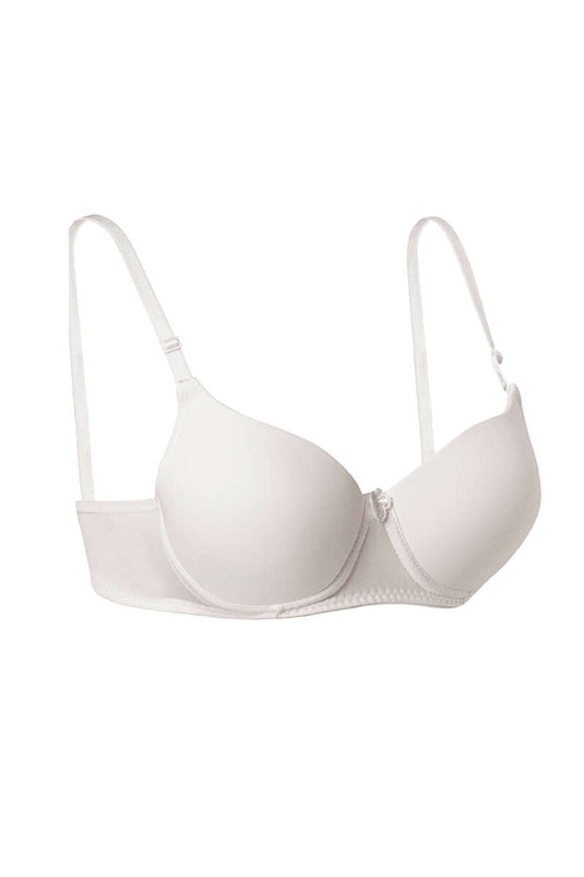 Reggiseno micro imbottito in silicone ecrù