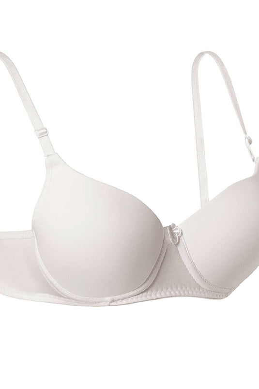 Reggiseno micro imbottito in silicone ecrù