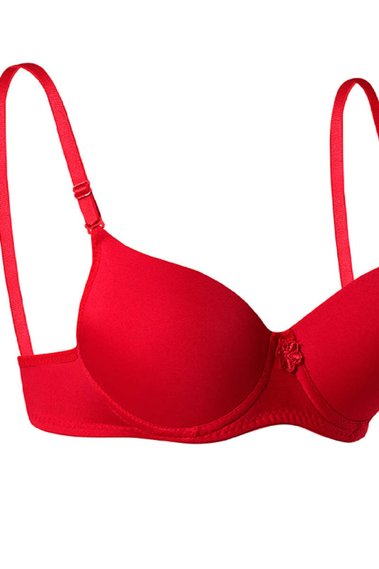 Silikonlu Destekli Micro Sütyen Kırmızı
