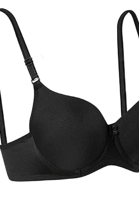 Reggiseno micro imbottito in silicone nero