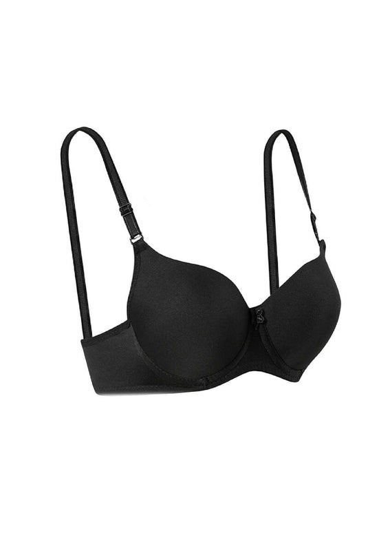 Reggiseno micro imbottito in silicone nero