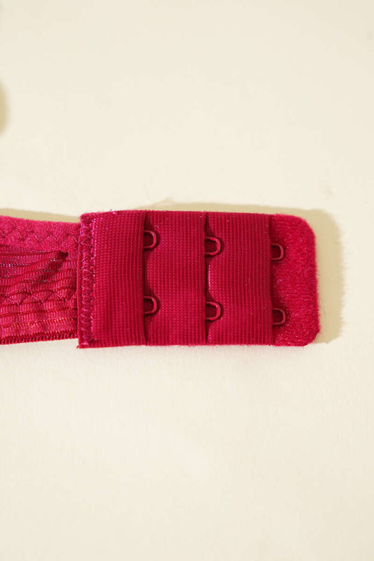 Reggiseno imbottito in silicone bordeaux